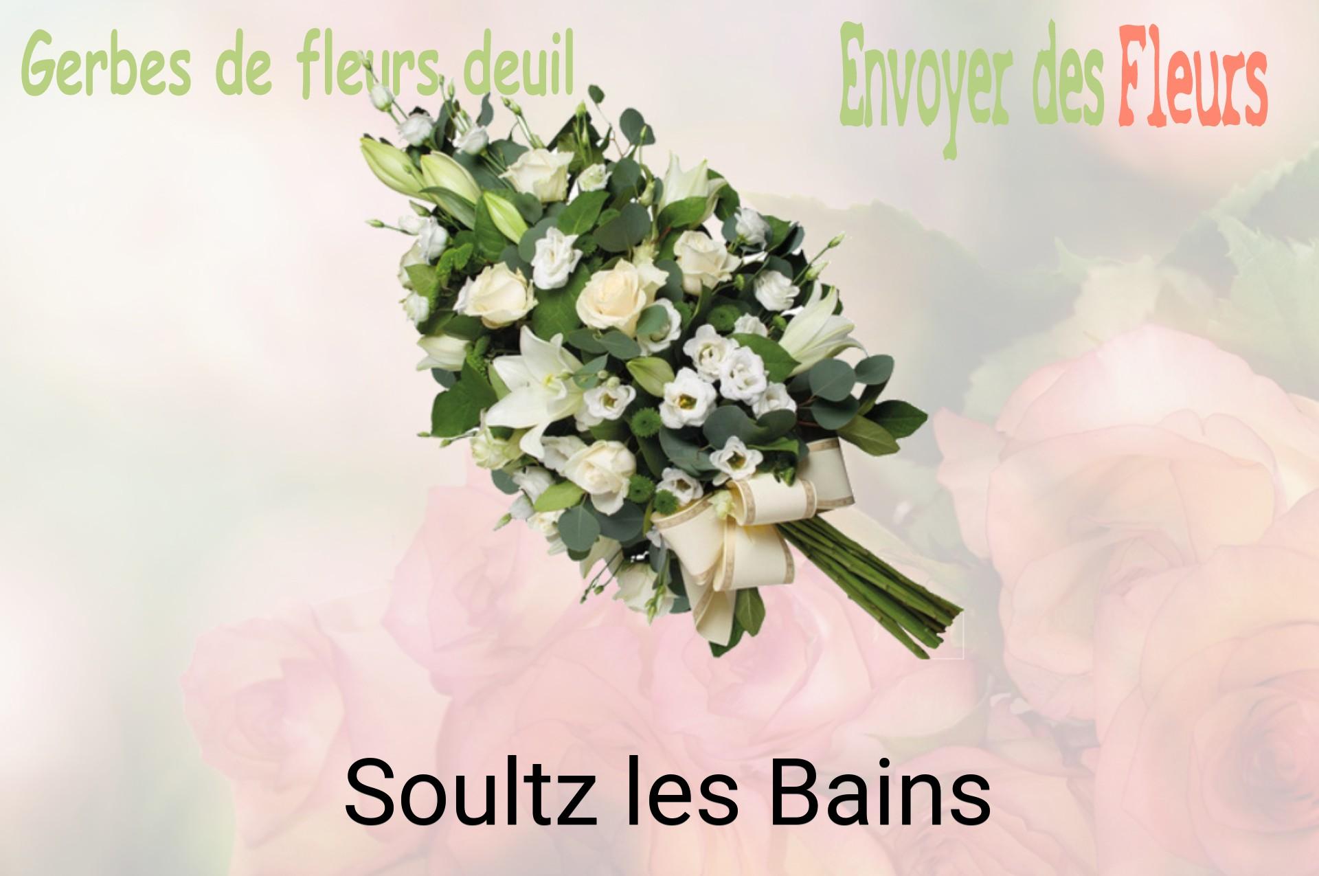 Gerbe de fleurs de deuil livrée à Soultz-les-Bains